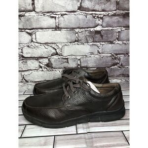 Propet Brown Leather Lace Up Casual Comfort Sneakers Shoes Men Sz 10 EEE US/43EU